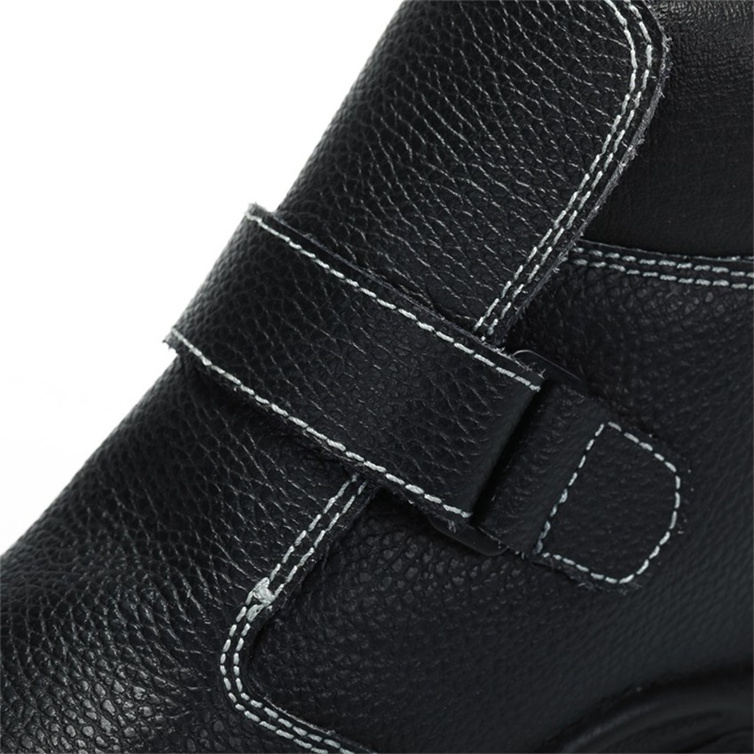 Embossed Cowhide Leather Safety Shoes - Product Description